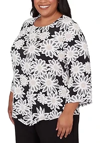 Plus Classics Daisies Top