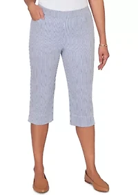 Petite Striped Clamdigger Pants