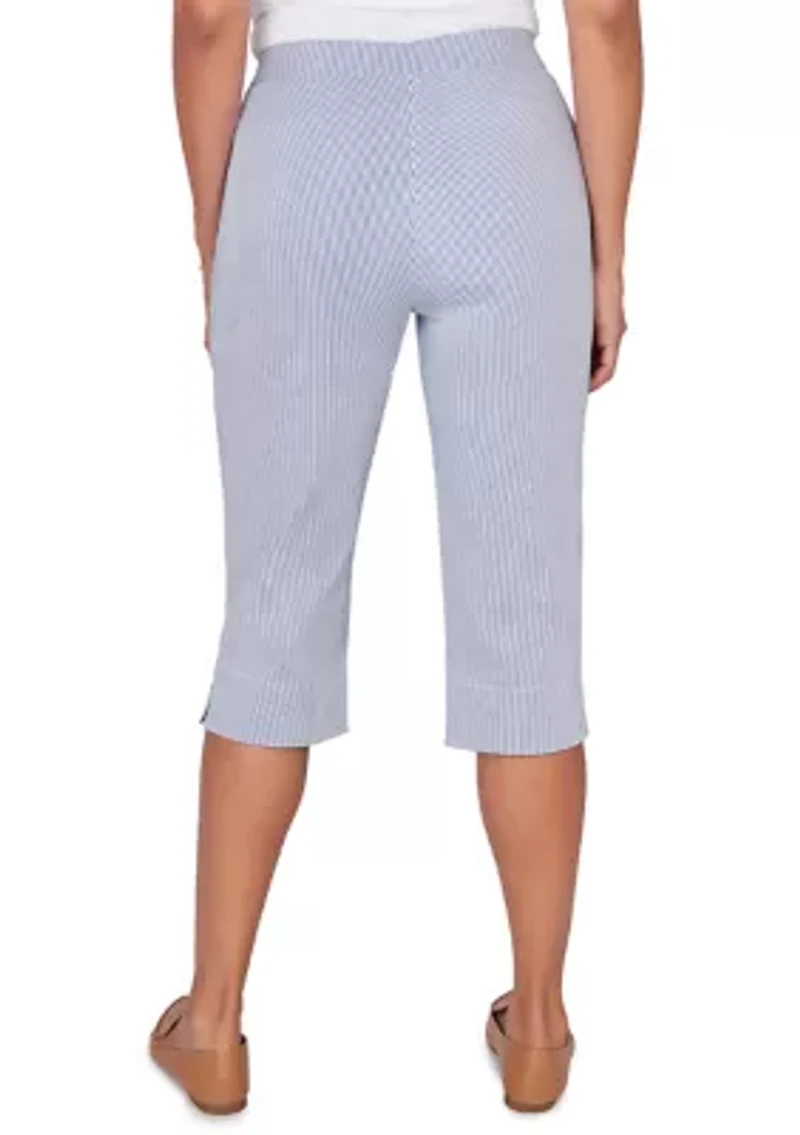 Petite Striped Clamdigger Pants
