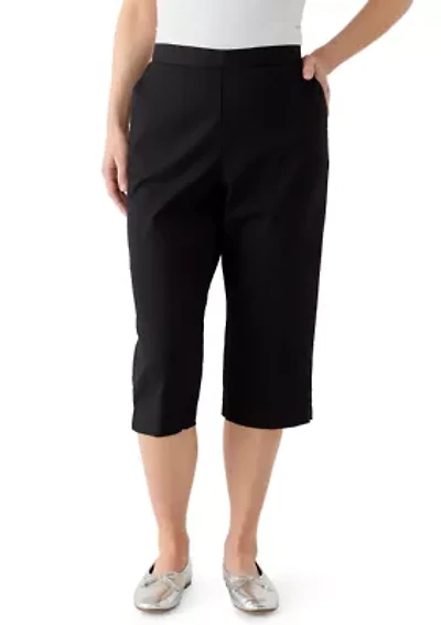 Petite Classics Twill Capri Pants