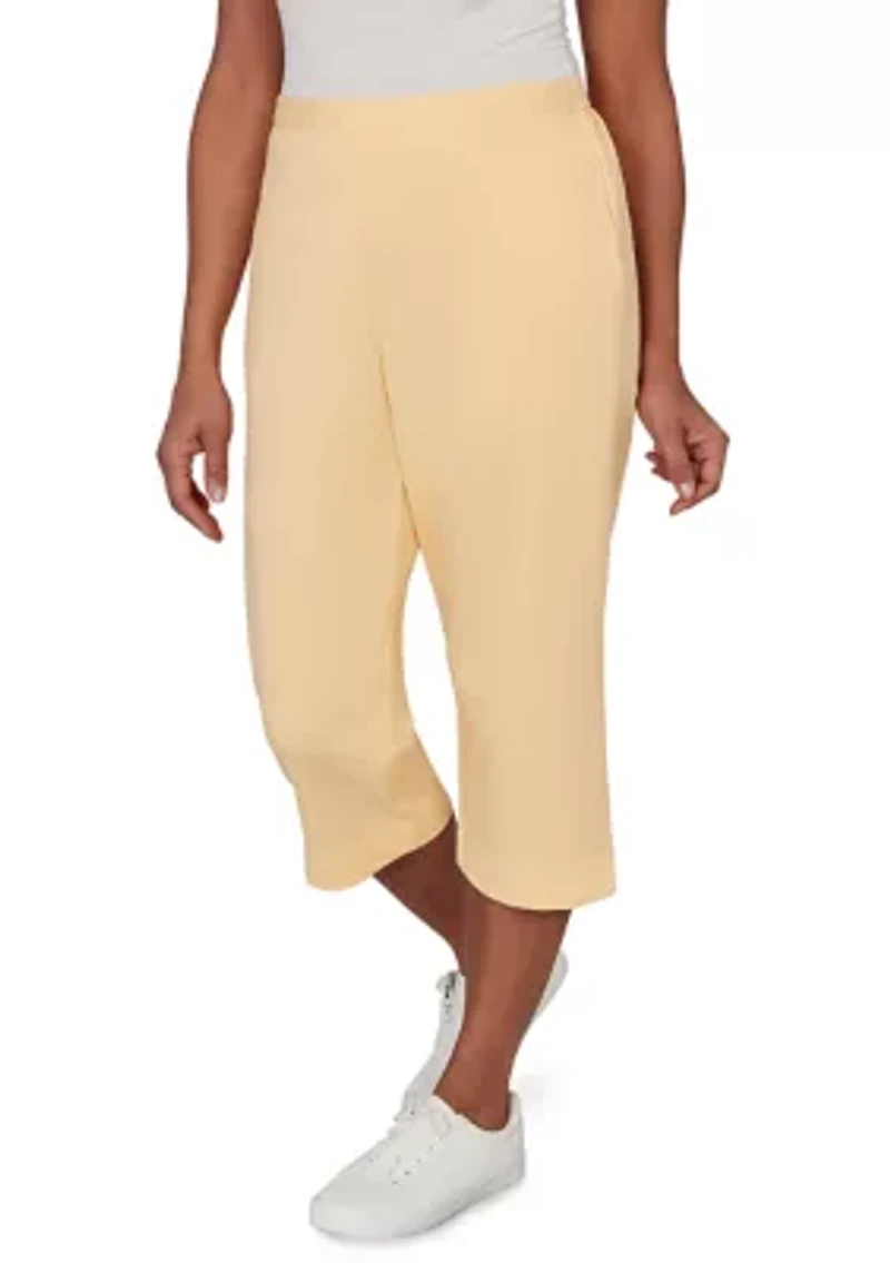 Petite Classics French Terry Capri Pants