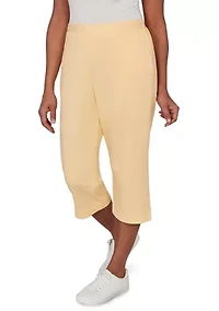Petite Classics French Terry Capri Pants