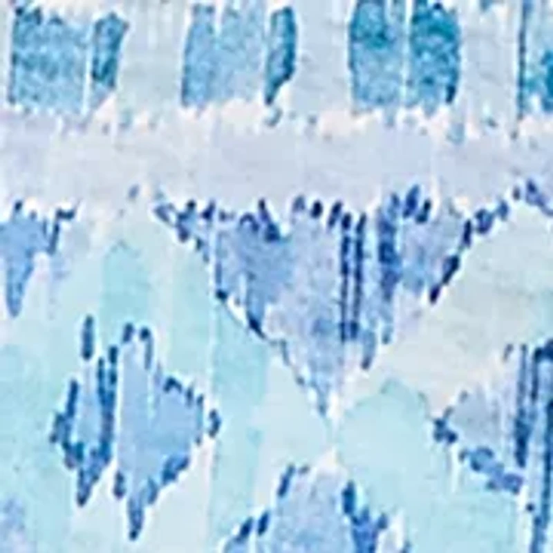 Petite 3/4 Sleeve Ikat Biadere Top