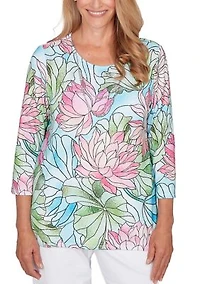 Petite Stained Glass Floral Top