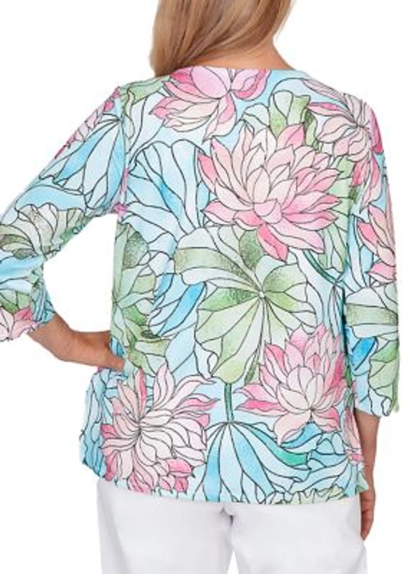 Petite Stained Glass Floral Top