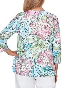 Petite Stained Glass Floral Top