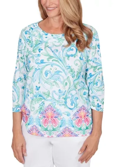 Petite Scroll Border Top