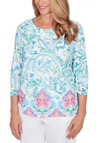 Petite Scroll Border Top