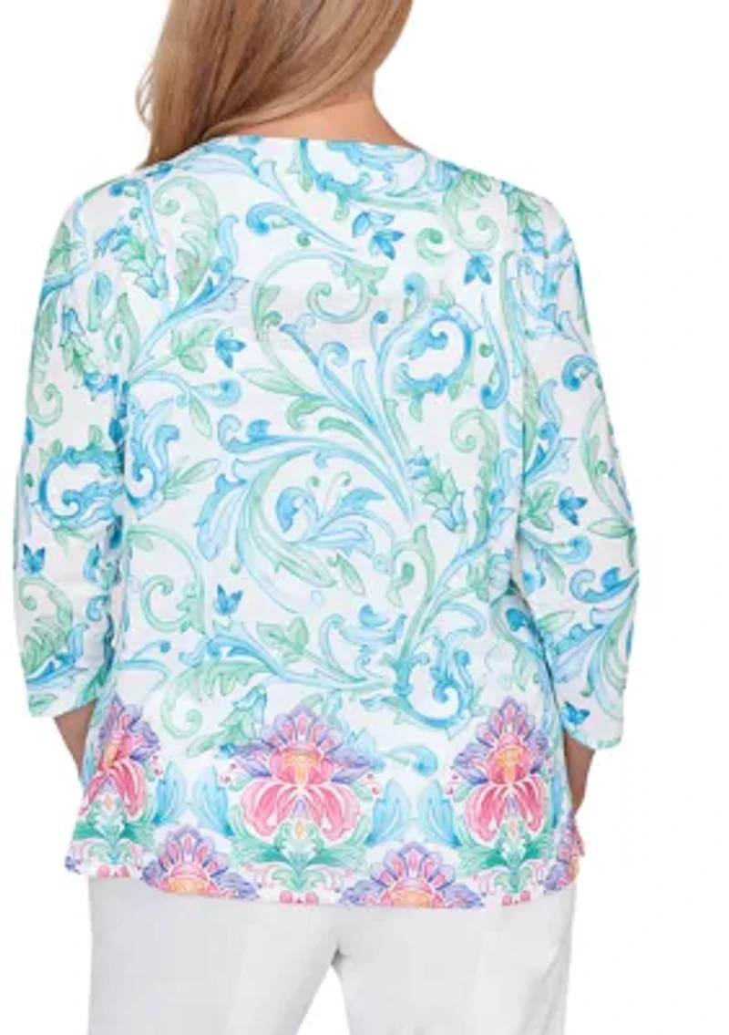 Petite Scroll Border Top