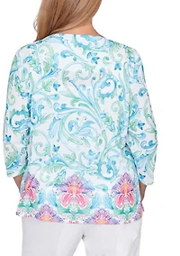 Petite Scroll Border Top