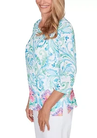 Petite Scroll Border Top