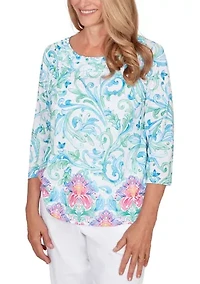 Petite Scroll Border Top
