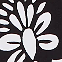 Petite Scroll Geo Patchwork 3/4 Sleeve Shirt