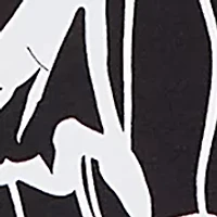 Petite 3/4 Sleeve Linework Floral Top