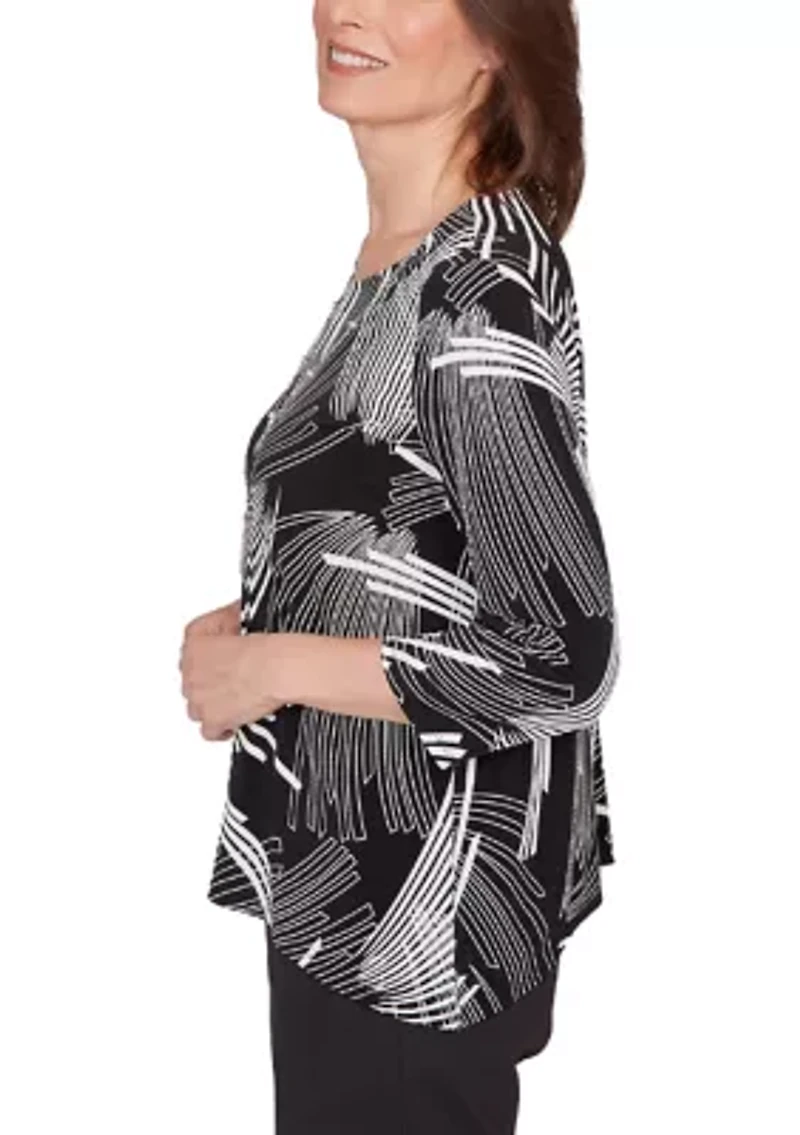 Petite Classics Geometric Top