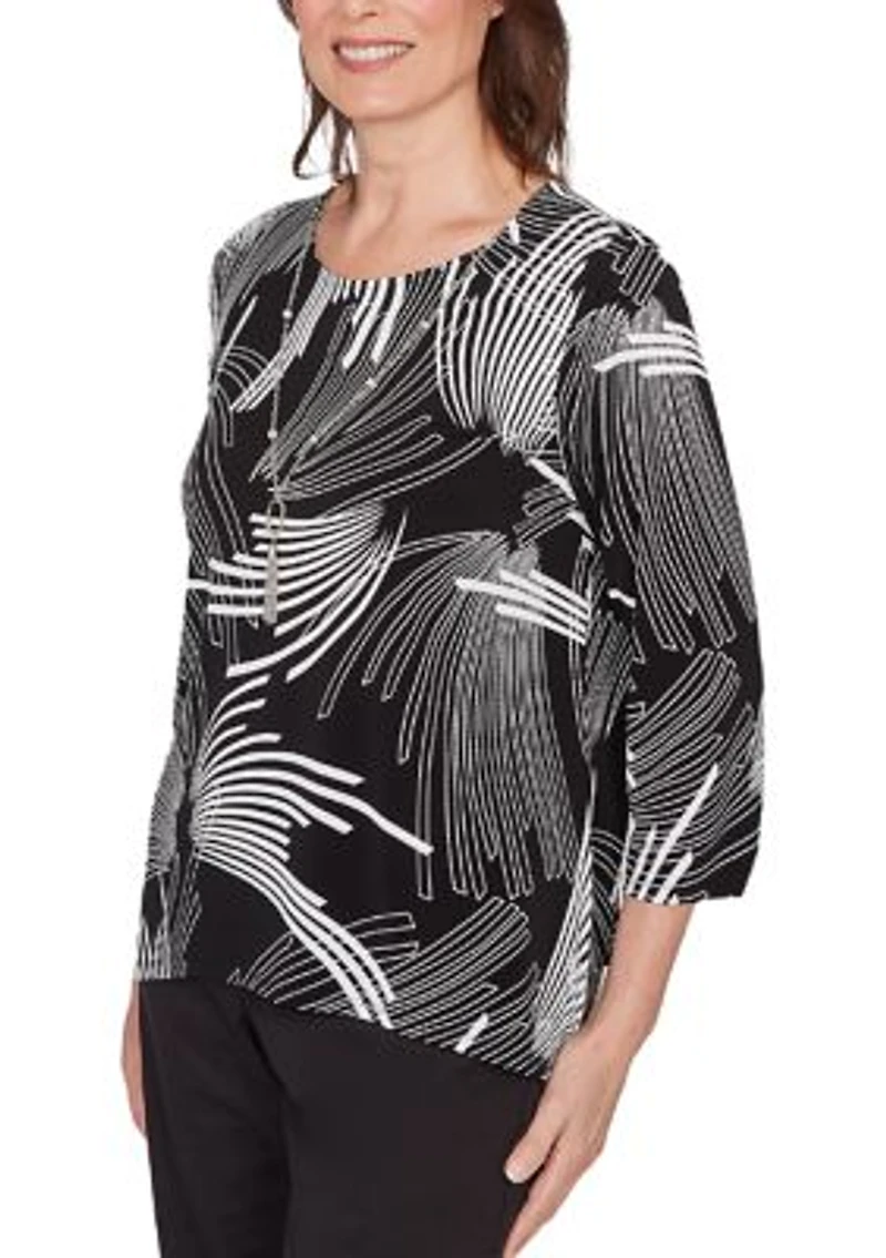 Petite Classics Geometric Top