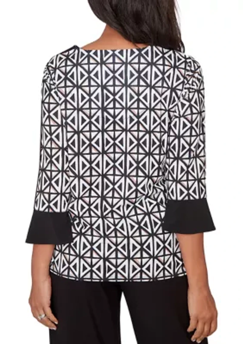 Petite Classics Floral Patchwork with Geo Pullout Top