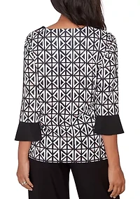 Petite Classics Floral Patchwork with Geo Pullout Top