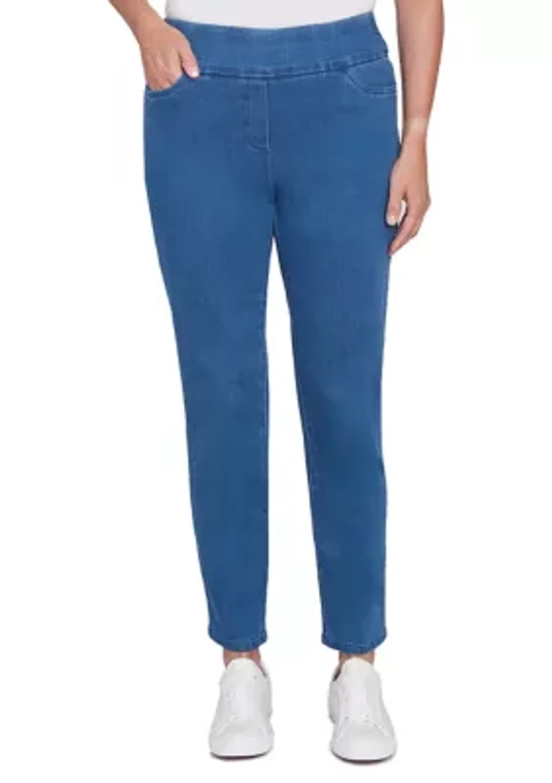 Women's Stretch Denim Pants - Short Length