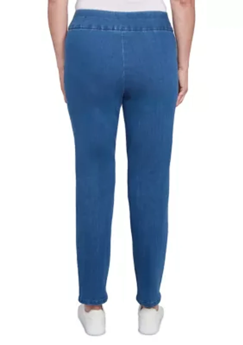 Women's Stretch Denim Pants - Short Length