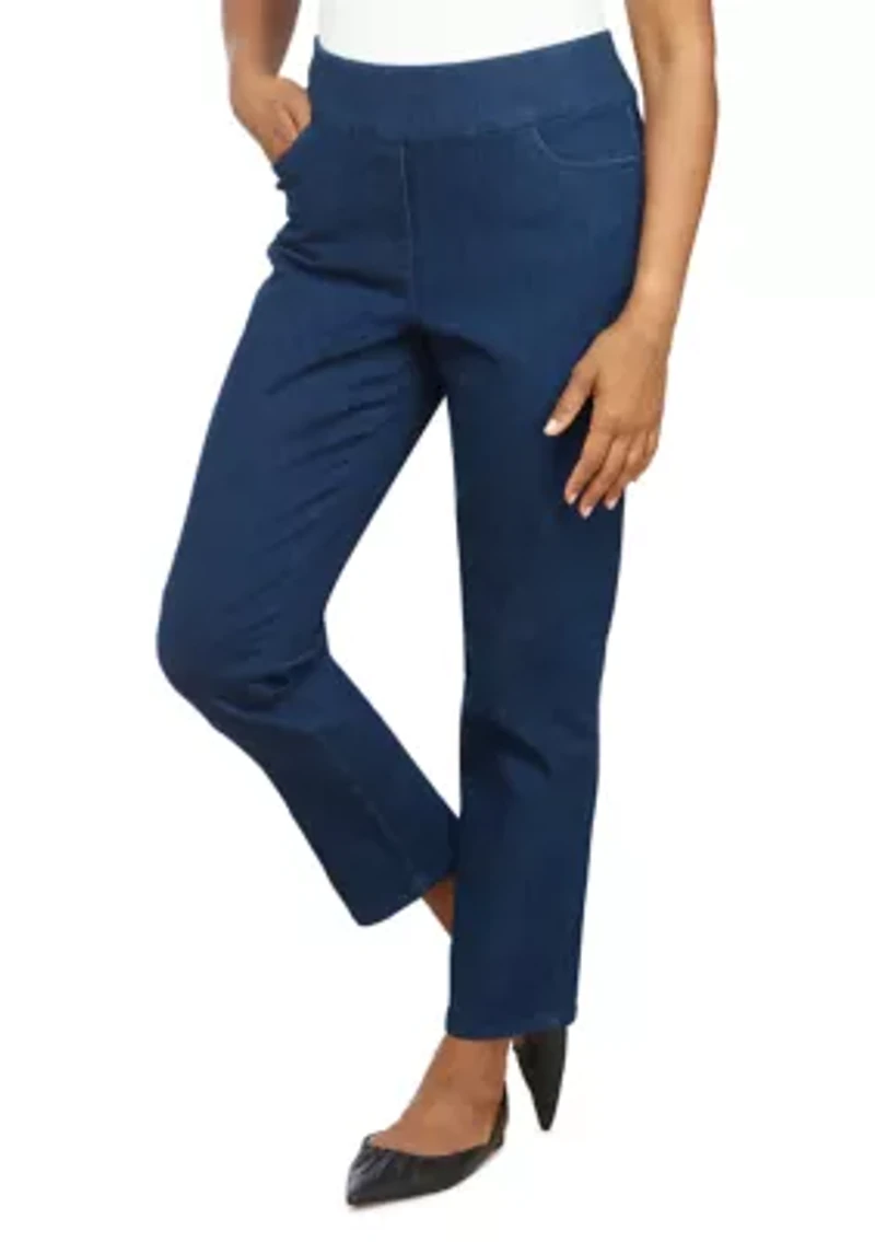 Women's Stretch Denim Pants - Short Length