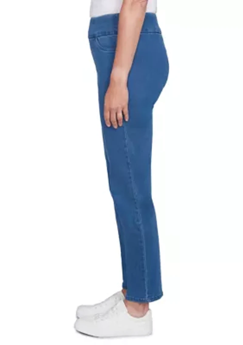 Women's Stretch Denim Pants - Short Length