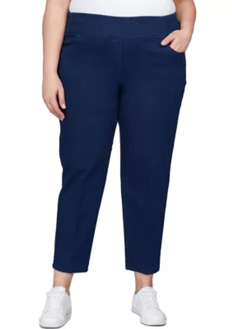 Plus Stretch Denim Medium Length Jeans