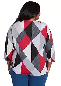 Plus Stained Glass T-Shirt