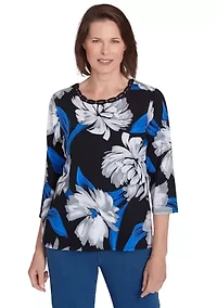 Petite Brushstrokes Floral Top