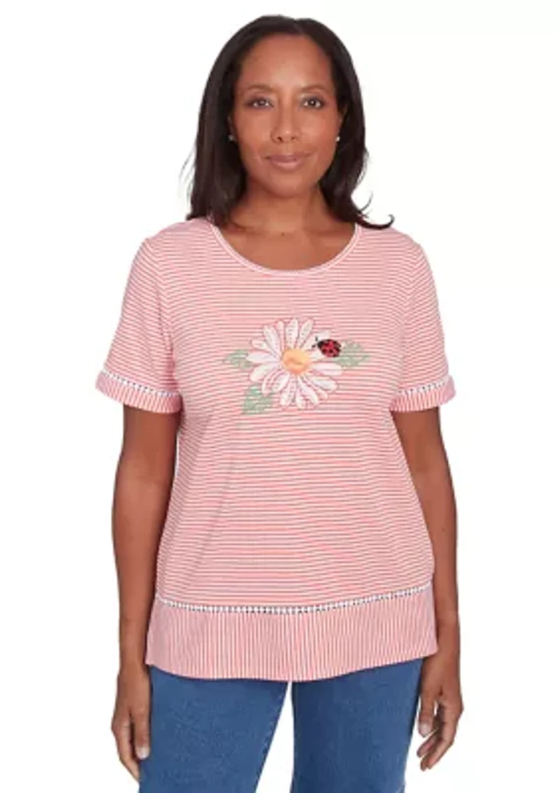 Women's Classics Daisy Stripe Top