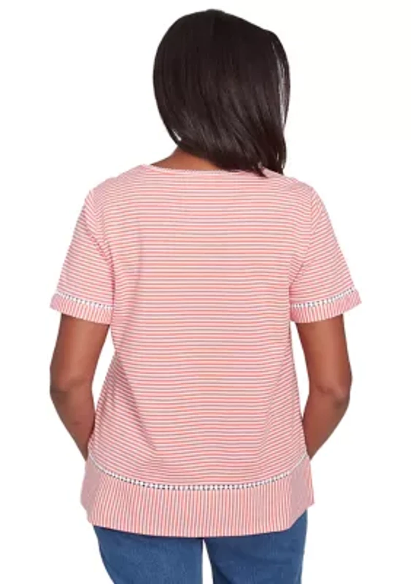 Women's Classics Daisy Stripe Top