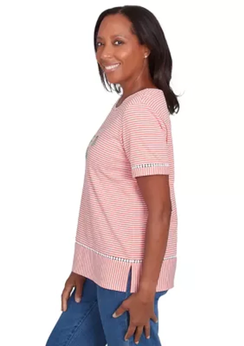 Women's Classics Daisy Stripe Top