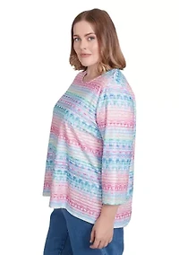 Plus Classics Geo Biadere Top