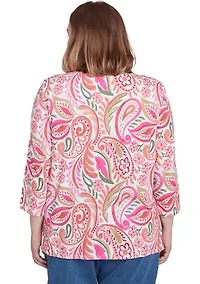 Plus Classics Paisley Top