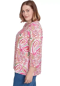 Plus Classics Paisley Top
