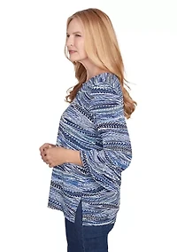 Petite Classics Feathers Top