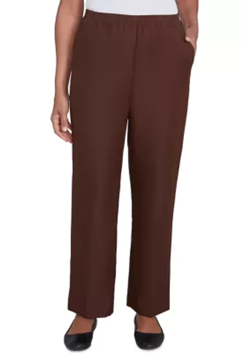 Solid Pull On Pants