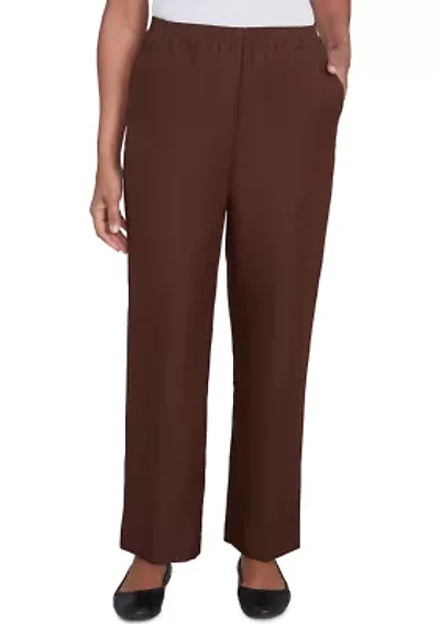 Solid Pull On Pants