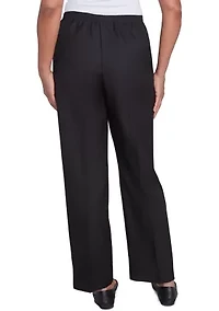 Solid Pull On Pants