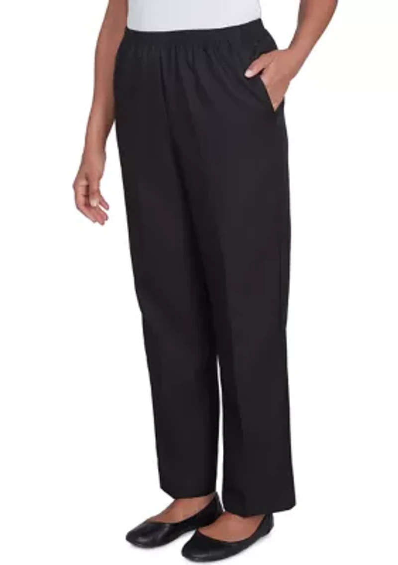 Solid Pull On Pants