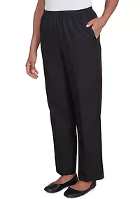 Solid Pull On Pants