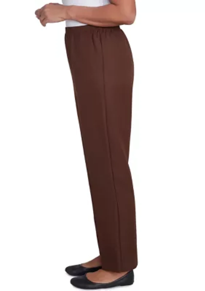 Solid Pull On Pants