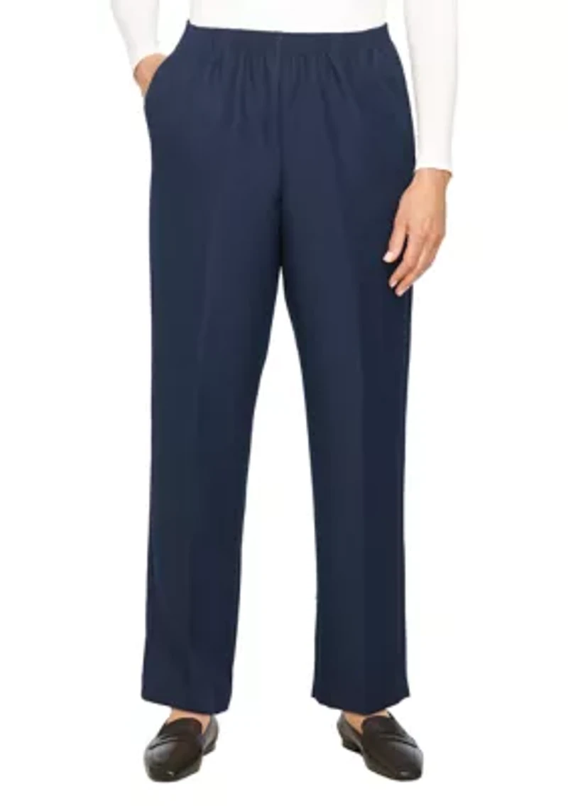 Petite Solid Pull-On Pant