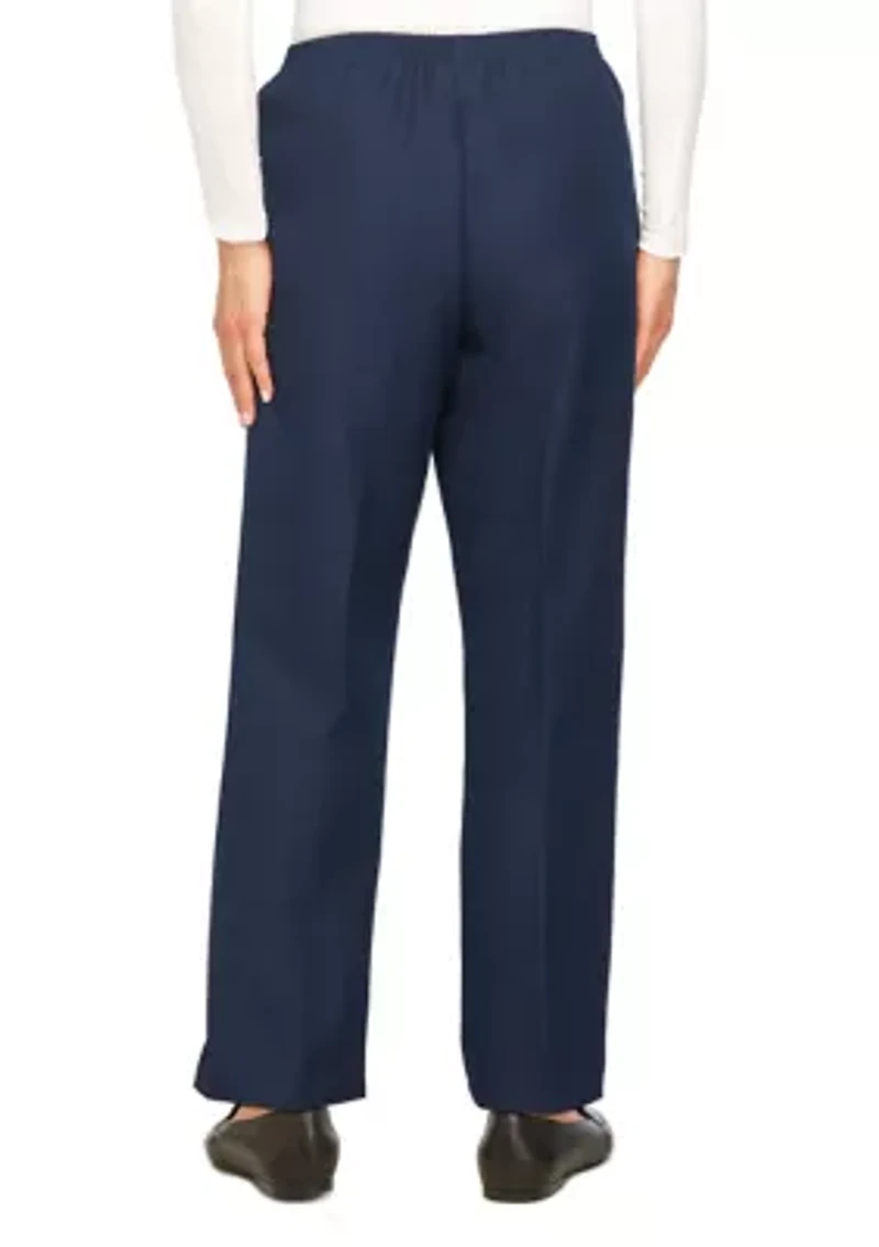 Petite Solid Pull-On Pant