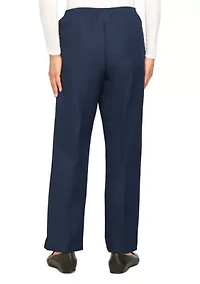 Petite Solid Pull-On Pant