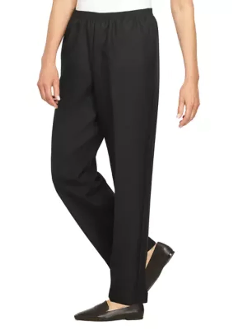 Petite Solid Pull-On Pant