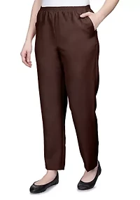 Petite Solid Pull-On Pant