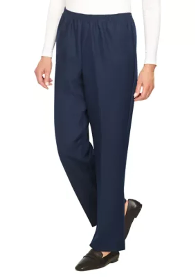 Petite Solid Pull-On Pant