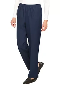 Petite Solid Pull-On Pant