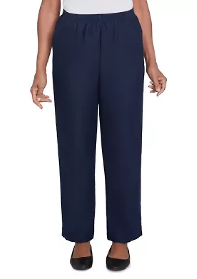 Petite Solid Pull-On Pant